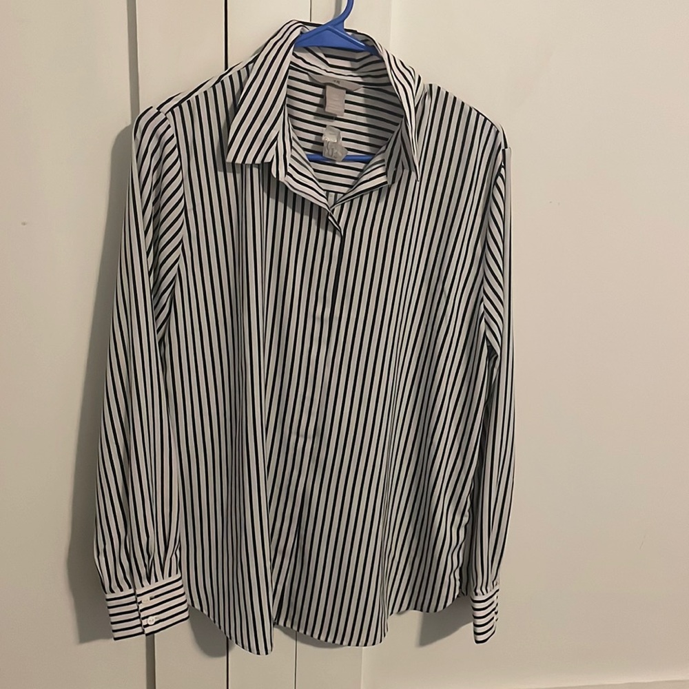 H&M Striped Button Up Shirt